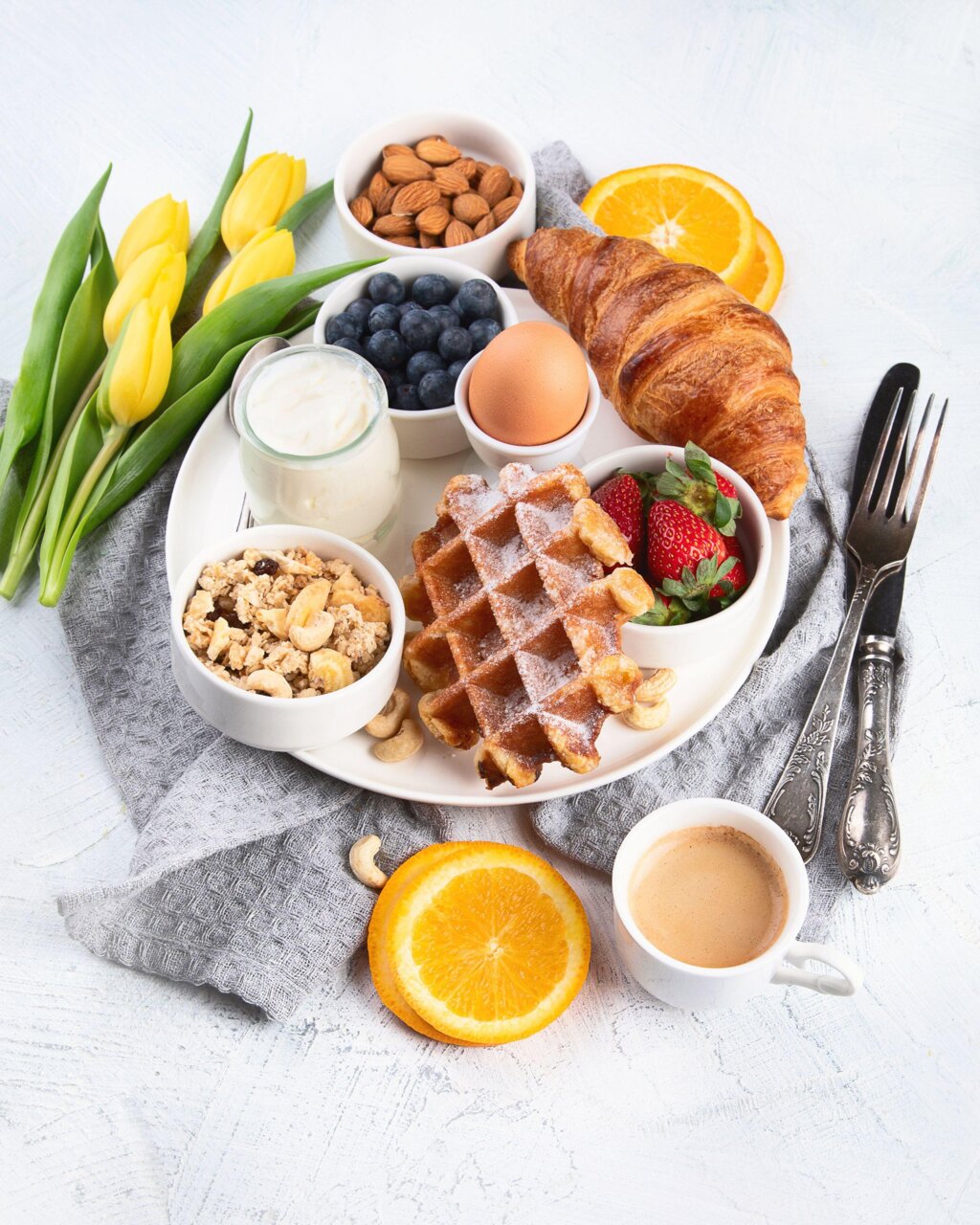 Kosher breakfast served at The Altair Hotel